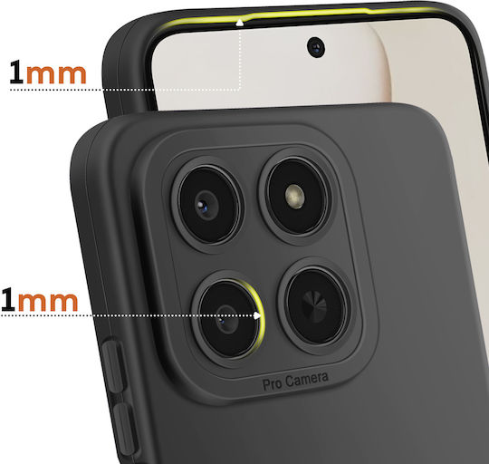 Avizar Case Honor 400 Smart In Soft Silicone Reinforced Camera Block Black