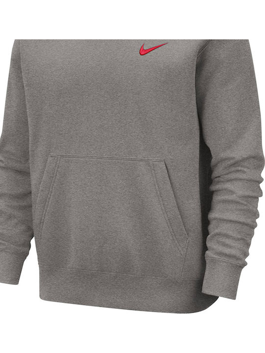Hoodie Φούτερ με Κουκούλα Ανθρακί