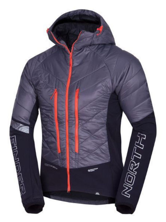 Northfinder BU-5111SKP Ανδρικό Μπουφάν Soft Shell για Σκι & Snowboard Γκρι