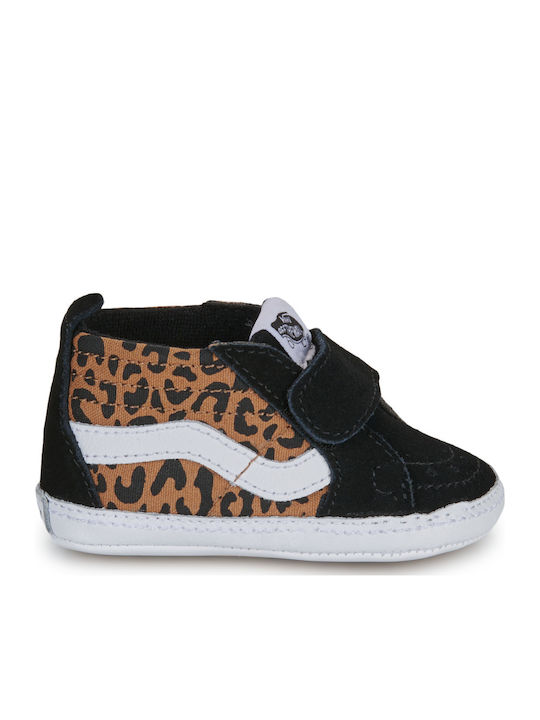 Leopard Παιδικά Sneakers High Μαύρα