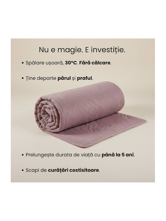 Κουβερλί Μονό Powder Pink 160x230cm