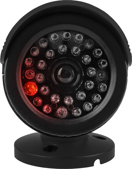 Set of Two Dummy Tube Cameras Led Ir Black Power Supply 2xaa Not Included in Delivery Abs Ir1800 Bt