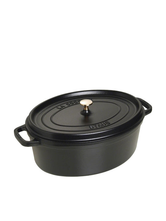 Staub Кокот Гастрономически Съд Овален Чугунен 37x25см 8л