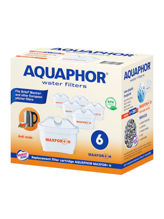 Aquaphor Резервен филтър за вода Джаджа / за смесител от активен въглен Maxfor+ 6бр
