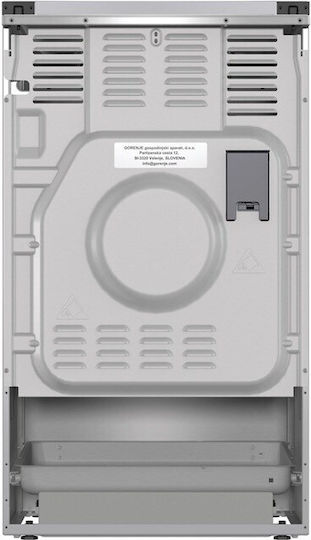 Gorenje Κουζίνα 70lt με Εστίες Υγραερίου Π50εκ. Silver