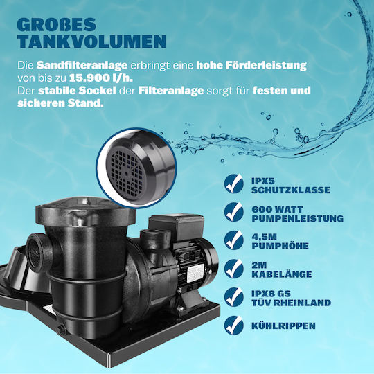 Monzana Pool Filters & Filtration Systems Sand Filter