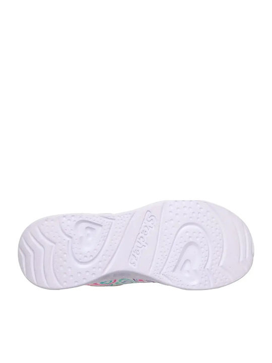 Heart Lights Kids Sneakers with Hoop & Loop Closure and Lights Multicolour