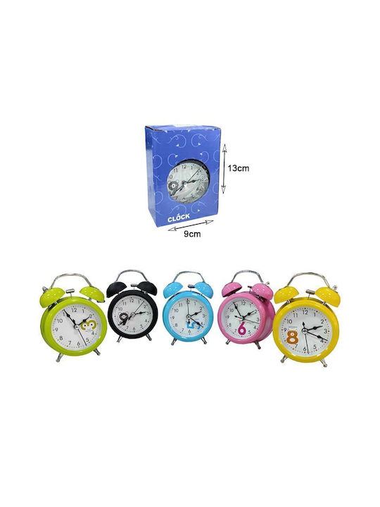 Tabletop Clock with Indicators with Alarm Clock Yellow 169031