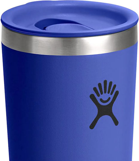 Hydro Flask All Around Stainless Steel Thermos Bottle 355ml Capri Blue with Handle