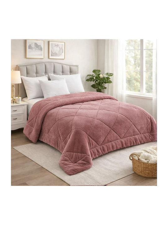 Olia Home Комбинирано одеяло Куинсайз 220x240бр Розов