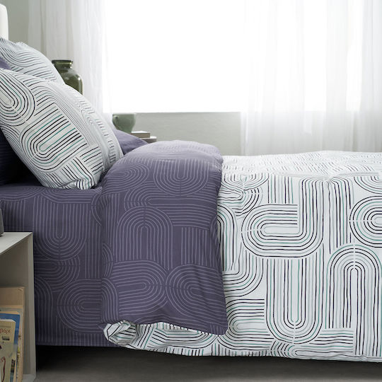Vesta Home Pilotă Super Dublu 230x240cm Petrol-grey