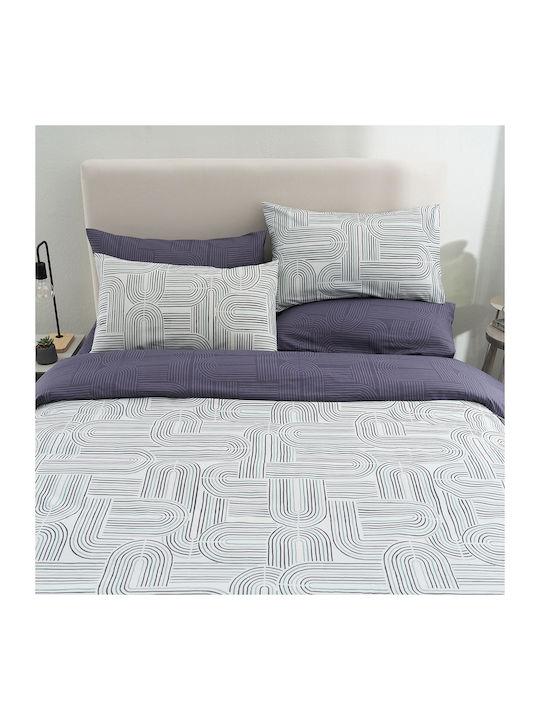 Vesta Home Πάπλωμα Υπέρδιπλο 230x240εκ. Πετρόλ-γκρι
