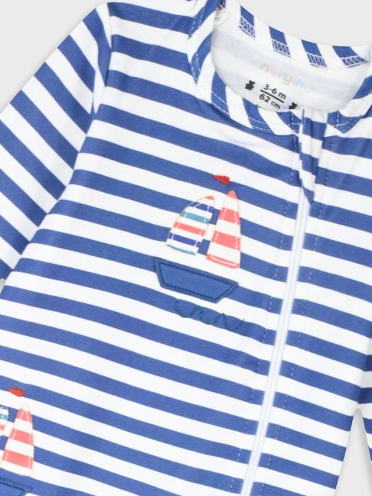 Energiers Little Boat Babystrampler Royal Blue