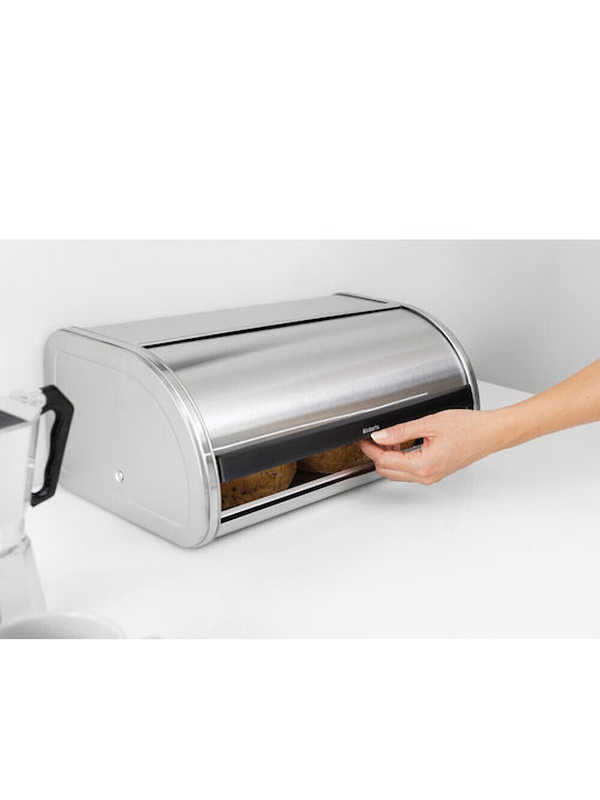 Brabantia Ψωμιέρα Inox Γκρι 47.9x27.6x18.9cm