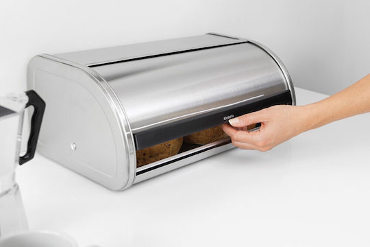 Brabantia Brotkasten Inox Gray 47.9x27.6x18.9cm