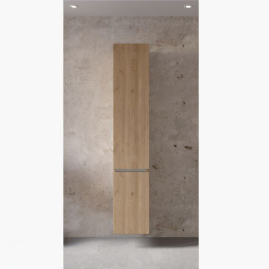Furnibath Στήλη Μπάνιου Τοίχου Μ30xΒ24xΥ150cm Καρυδί