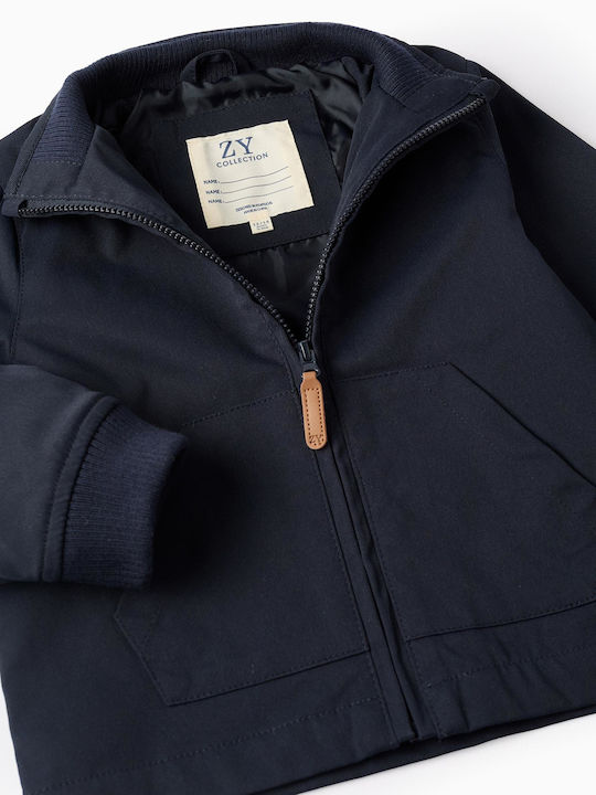 Kids' Casual Jacket Windproof with Hood Blue