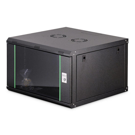 Digitus Wall Mounted Rack Cabinet 19U 60x60cm Black DN-37103