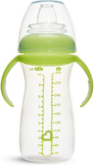 Munchkin Gentle Tall Transition Cup Baby Sippy Cup Plastic with Handles Green for 9m+ 296ml