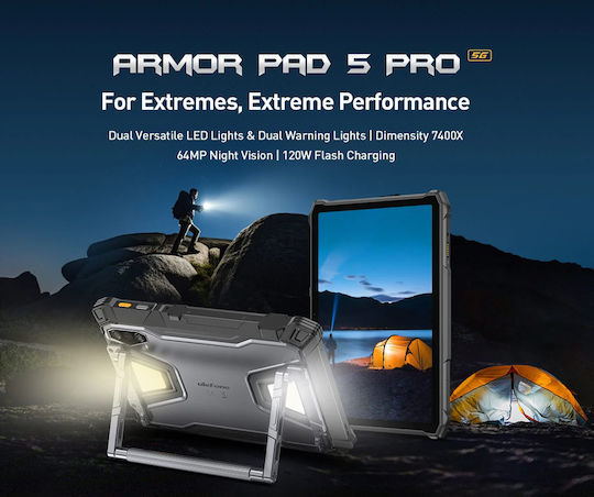 Ulefone Armor Pad 5 Pro 5G 11Инчове Таблет (12GB/512GB) Черен