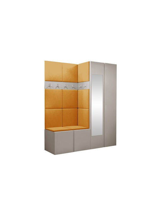 Hartford 278 Έπιπλο Εισόδου με Καθρέπτη Κασμίρι 158x46x186εκ.