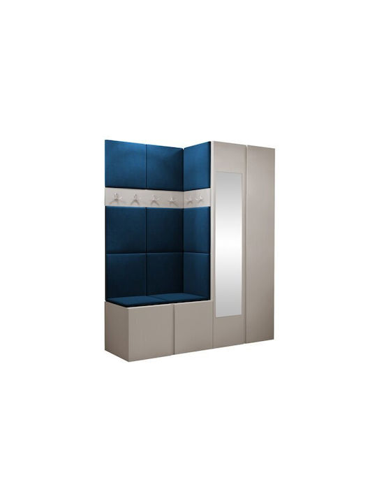 Hartford 278 Eingangsmöbel mit Spiegel Cashmere 158x46x186cm