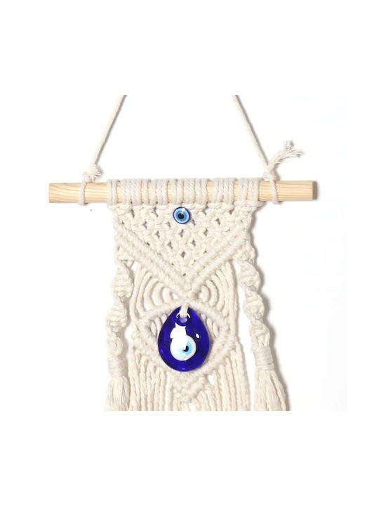 Macrame Hanging Wall Decor Made of Fabric 30x30cm