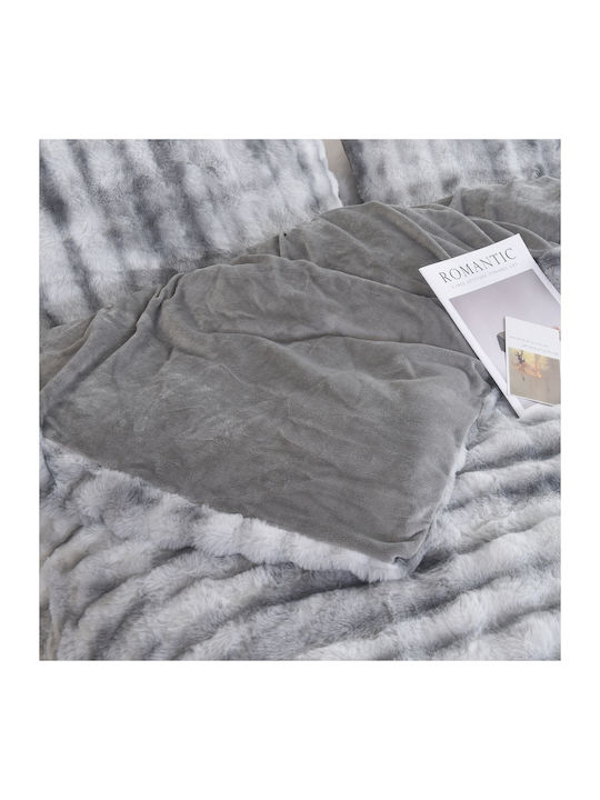 Mc Decor Duvet Cover Set Single with Pillowcase 160x240 Grey