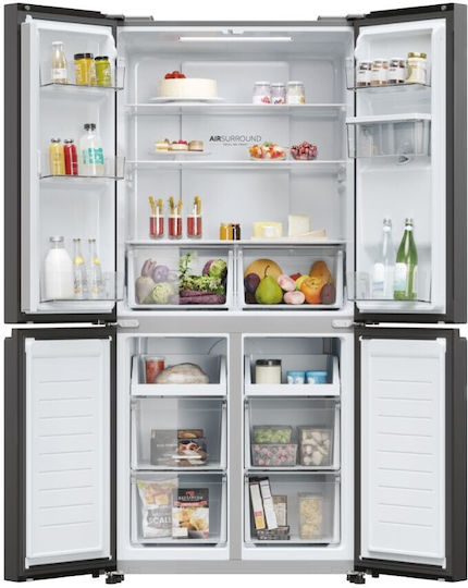 Haier Side-by-Side Kühlschrank 463Es NoFrost H181.8xB83.3xT65cm. Gray Cube 83 Series 3