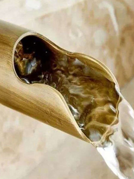 Mischung Waschtischarmatur Wasserfall Bronze