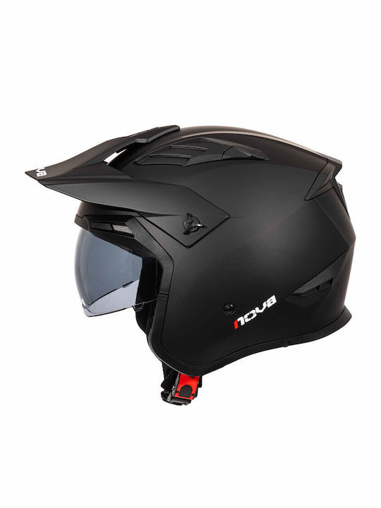 Nova Racing N-230 Black Matt Κράνος Μηχανής Jet ECE 22.06 1250gr