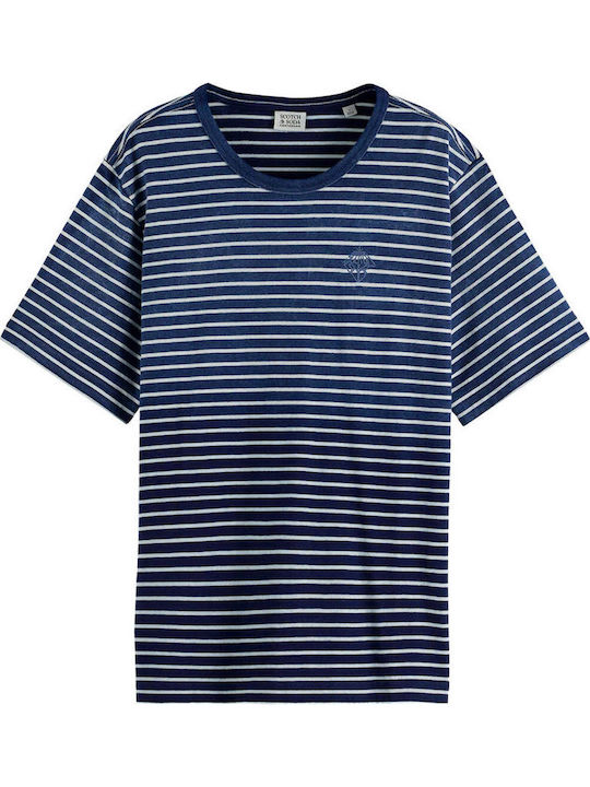 Women's T-shirt Striped Indigo, Sand
