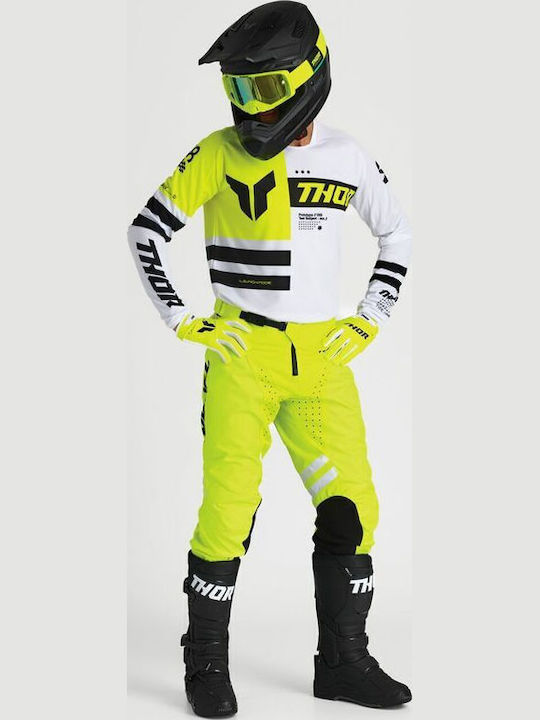 Thor Gloves Mx Launchmode Yellow Acid Airprene