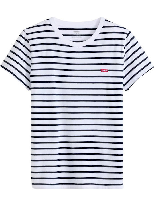 Perfect Tee Damen T-Shirt Gestreift Striped Blue