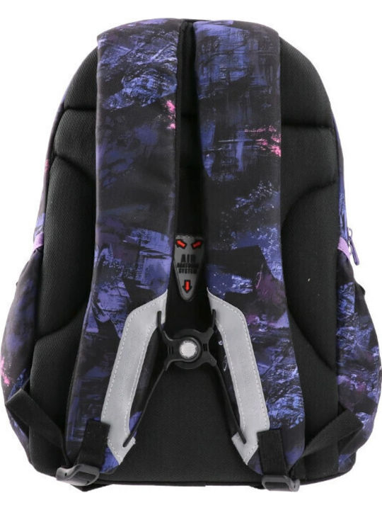 Play School Bag Backpack Purple with Water Bottle Holder