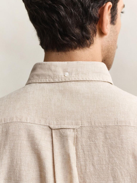 Gant Λινό Πουκάμισο Oat Beige