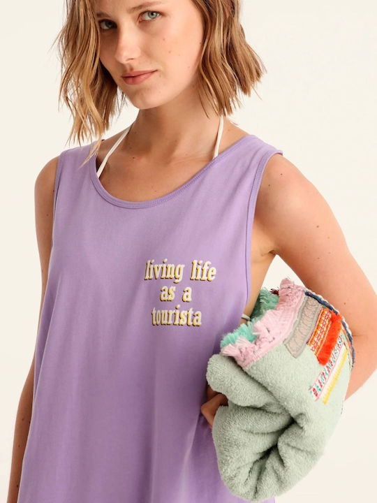 Summer Mini Dress Lilac