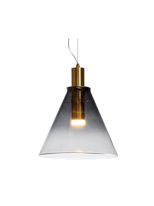 Elan Abat-Jour Deckenleuchte Bronze LED Schiene 30x30cm