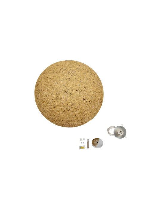 GloboStar Pendant Light Beige Boho with Socket E27 60x60x60cm