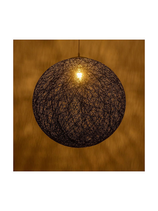 GloboStar Κρεμαστό Φωτιστικό Μαύρο Boho με Ντουί E27 60x60x60εκ.