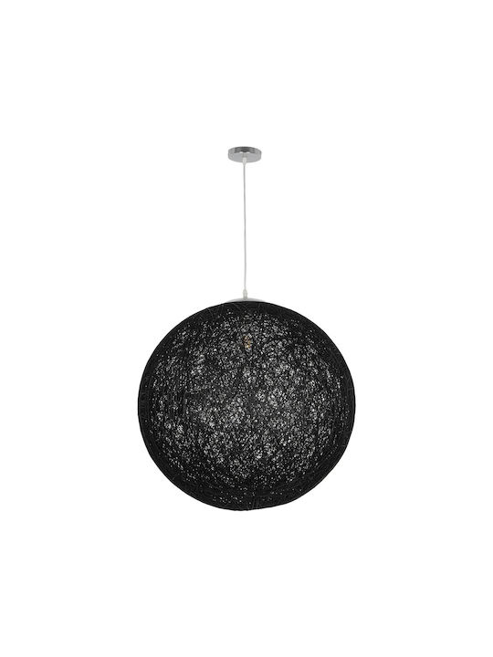 GloboStar Κρεμαστό Φωτιστικό Μαύρο Boho με Ντουί E27 60x60x60εκ.
