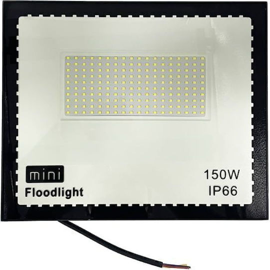 Mini Waterproof LED Floodlight 150W Cold White 6500K IP67
