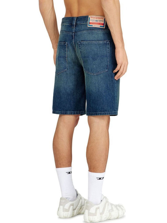 Regular-short Ανδρική Βερμούδα Τζιν Μπλε