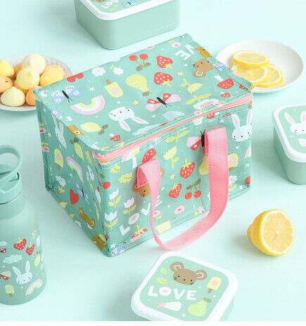 A Little Lovely Company Ученически Термо Плик За Храна 5.5 Литра Тюркоазен 16x16x23см