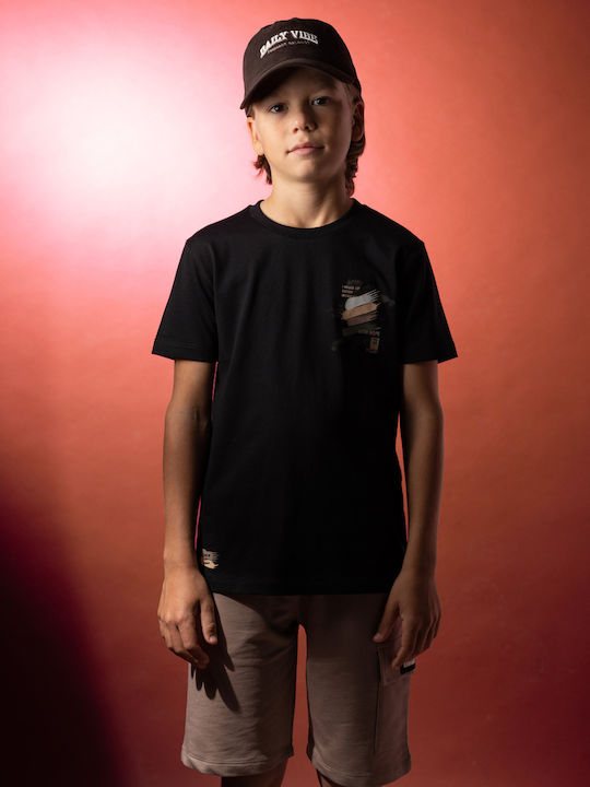 Kids' Set with Shorts Summer 2pcs Black