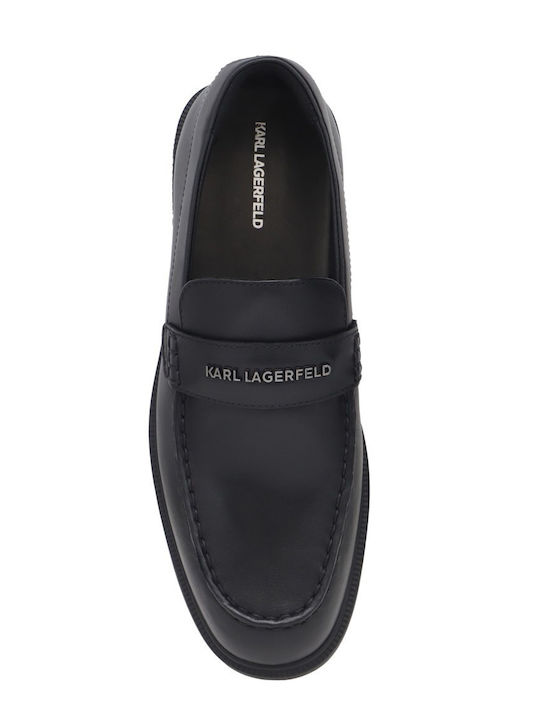 Δερμάτινα Ανδρικά Loafers σε Μαύρο Χρώμα