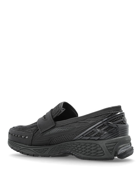 Men's Synthetic Leather Slip-Ons Black