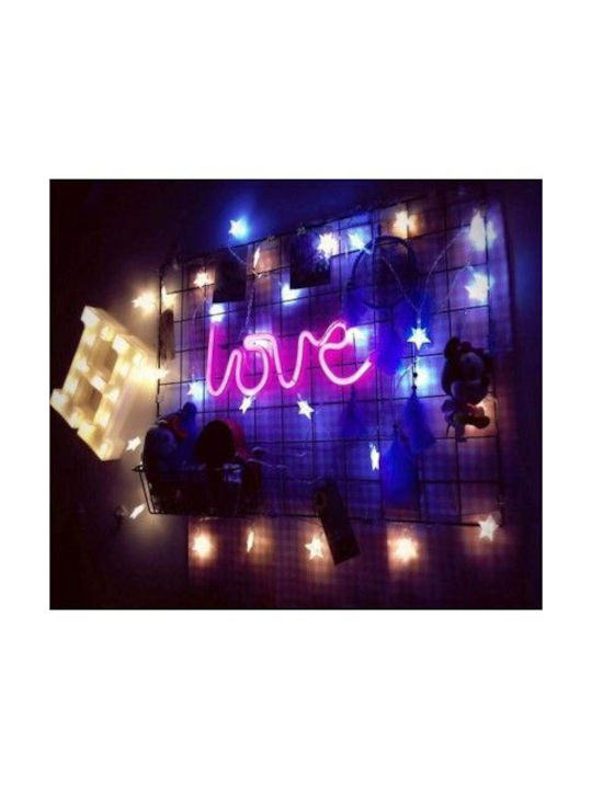 Neon Διακοσμητικό Φωτιστικό LED Love 13x34εκ.