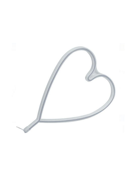 Dekorative Lampe Herz Fuchsie