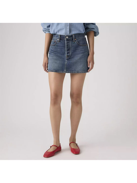 Icon Denim Fustă Blue